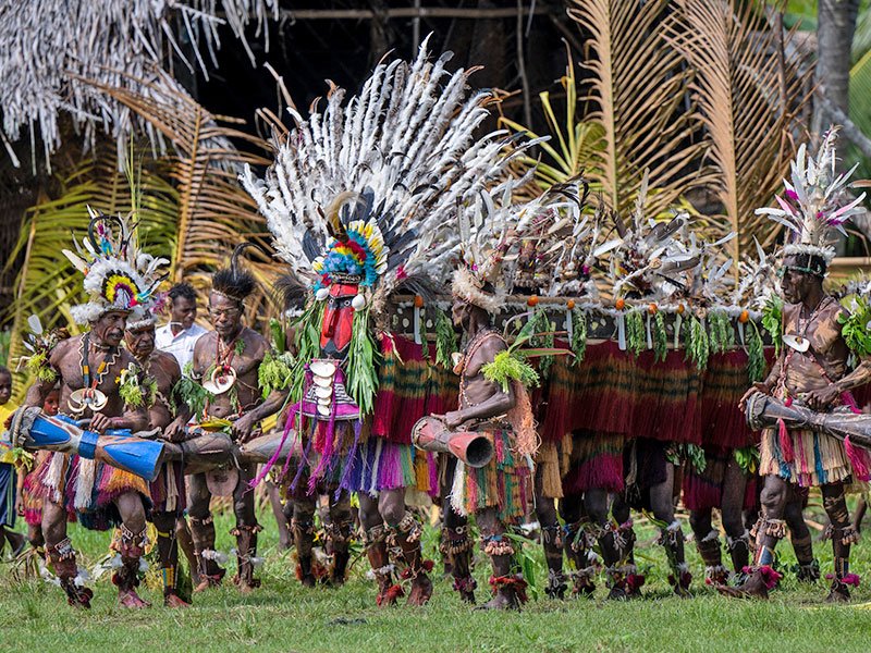 Vanuatu's cultural spectacle known as lēh-temēt – vibrant ritual headdresses called temēt, representing primordial spirits