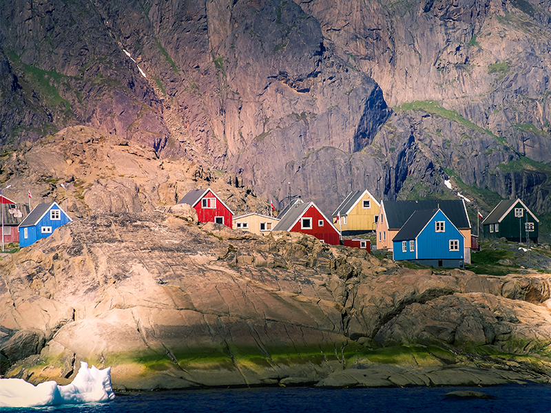 Colourful houses of Greenland